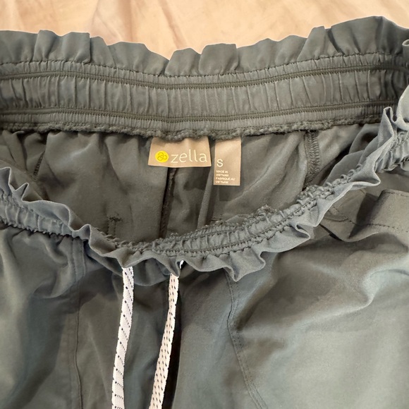 Zella Slate Blue Drawstring Shorts - Picture 1 of 3
